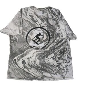 VTG 90s Panama City Beach Surf Tie Dye Gradient T Shirt Adult XL Multicolor